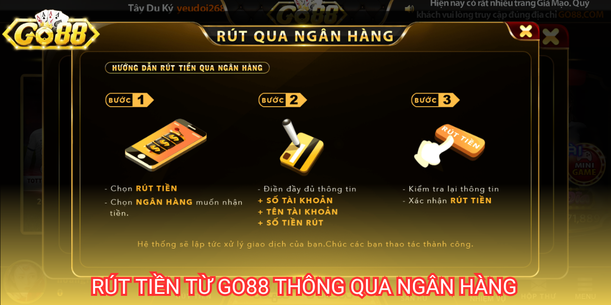 Ngân hàng là phương thức phổ biến nhất thường được người chơi sử dụng